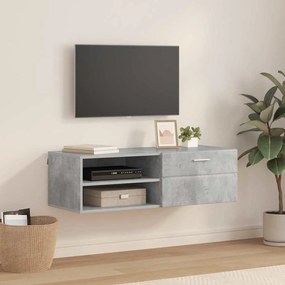 vidaXL Ντουλάπι TV με συρτάρι Γυαλιστερό λευκό 100.5 x 39 x 30 εκ