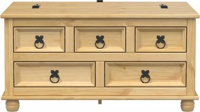 vidaXL Storage Box CORONA Honey Large