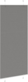 vidaXL Πλισέ περσίδα Ανθρακί 100x200 cm Πλάτος υφάσματος 99,4 cm