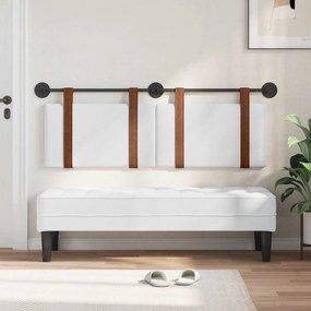 vidaXL Κρεμαστό Κεφαλάρι Λευκός Αντίκα PU