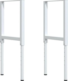 πάγκος εργασίας vidaXL 80x60x(71,5-98) cm Μασίφ Ξύλο Δρυς