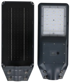 Ηλιακό Φωτιστικό Προβολέας Δρόμου LED STREET SOLAR LUMINAIRE 100W 4.000K IP65 85°x160° Ra≥80 ACA LANE10040