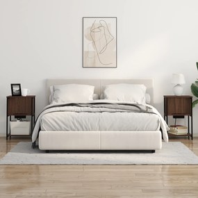 vidaXL Κομοδίνο Καφέ δρυς 38 x 31 x 61 εκ Επεξεργασμένο ξύλο