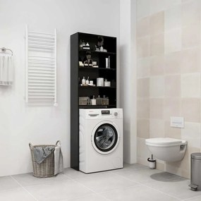 vidaXL Ντουλάπι Πλυντηρίου Μαύρο 64 x 24 x 190 εκ.