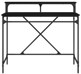vidaXL Γραφείο Μαύρη Οξυά 100 x 50 x 90 cm Επεξεργασμένο ξύλο