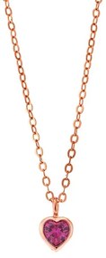Μενταγιόν Senza Silver 925 Rose Gold Plated