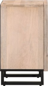 vidaXL Ντουλάπι Μπάνιου 38x34x58 εκ. από Μασίφ Ξύλο Μάνγκο