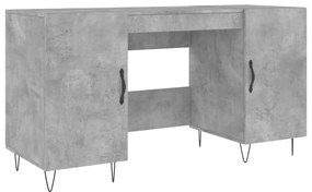 vidaXL Γραφείο Γκρι Σκυροδέματος 140 x 50 x 75 εκ. από Επεξεργ. Ξύλο