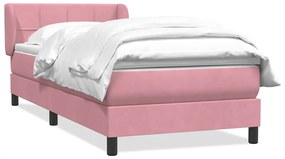 ΚΡΕΒΑΤΙ BOXSPRING ΜΕ ΣΤΡΩΜΑ ΡΟΖ 90X220 ΕΚ. ΒΕΛΟΥΔΙΝΟ 3317558