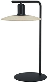 Φωτιστικό Επιτραπέζιο Mayazes 39913 25,5x25x50cm 1xGu10 4,6W Black-Natural Eglo Steel,Wood