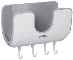 ECOCO βάση τοίχου για κουζίνα E1813, 20 x 9.5 x 12.5cm, λευκή-γκρι