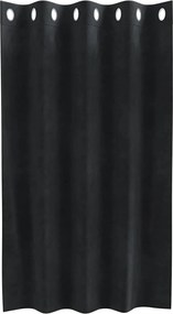vidaXL Κουρτίνες συσκότισης 2 pcs Μαύρο 140 x 140 cm Βελούδο
