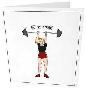 Ευχετήρια Κάρτα You Are Strong GL-GC-40 9x14,5cm Multi The Gift Label