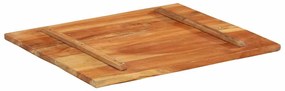 vidaXL Επιφάνεια Τραπεζιού Ορθ. 70x80 εκ 25-27 χιλ Μασίφ Ανακ. Ξύλο
