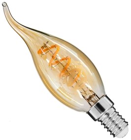 Λαμπτήρας Led Soft Spiral Filament 99134 C35T E14 4W 320lm Dimmable Honey GloboStar 4W