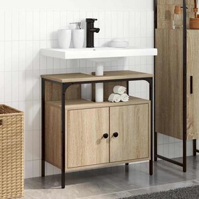 vidaXL Ντουλάπι Μπάνιου Μπεζ 60 x 30 x 60 cm Επεξεργασμένο ξύλο