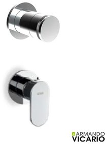 Armando Vicario Slim Chrome Μίκτης Εντοιχισμού 1 Εξόδου+εκτροπέας περιστροφικός 500050-100 34374-100