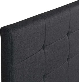 Κρεβάτι Sissy Megapap υφασμάτινο χρώμα ανθρακί 160x200εκ.