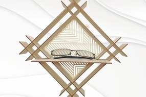 Intra απο ξύλο plywood 3mm-4mm πάχος – Μοναδικό διακοσμητικό ράφι τοίχου, Αρχεία κοπής με λέιζερ Δίασταση  40x30 cm INTRAFABR-105691097