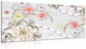 Εικόνα πολυτελή κοσμήματα με λουλούδια - 120x60