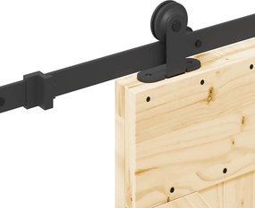 vidaXL Συρόμενη Πόρτα NARVIK 85 x 210 εκ (152,5 εκ) Φυσικό και Μαύρο