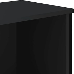 vidaXL Βιβλιοθήκη Μαύρη 80x31x106 εκ. από Επεξεργασμένο Ξύλο