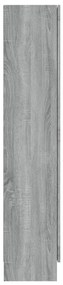 vidaXL Βιτρίνα Γκρι Sonoma 82,5 x 30,5 x 150 εκ. Επεξεργασμένο Ξύλο
