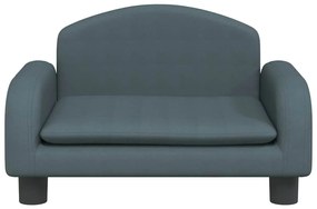 vidaXL Κρεβάτι Σκύλου Σκούρο Γκρι 50 x 40 x 30 εκ. Υφασμάτινο