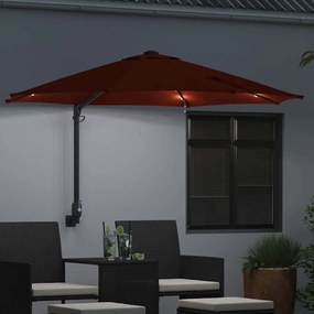 vidaXL Ομπρέλα Κήπου 248 x 248 x 148 εκ. Πολυεστέρας και Χάλυβας