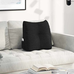 vidaXL Μαξιλάρι Πλάτης Μαύρο 45 x 24 x 50 εκ ύφασμα