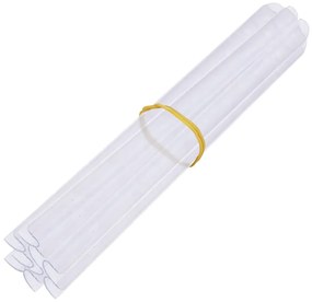 vidaXL Περιφράξεις Προστατευτικές 4 τεμ. Λευκές 35 x 0,19 μ. από PVC