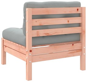 vidaXL Καναπές Κήπου Χωρίς Μπράτσα Μασίφ Ψευδοτσούγκα με Μαξιλάρια