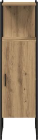 vidaXL Ντουλάπι μπάνιου Δρυς τεχνίτης 33x33x120,5 cm