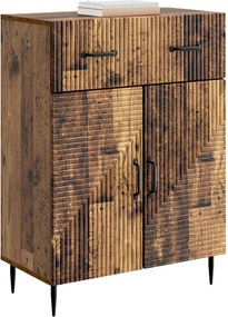 vidaXL Πλαϊνό γραφείο Παλαιωμένο ξύλο 66 x 34,5 x 89,5 εκ