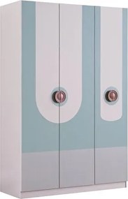 Stewehome Νεανική Τρίφυλλη Ντουλάπα Μίντι Μίντ 135x55x206 cm