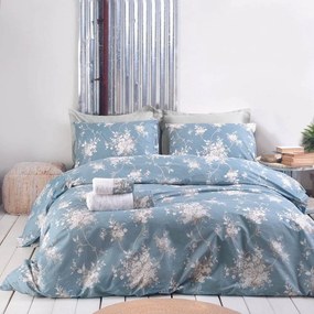 Σεντόνια Mathilde (Σετ 3τμχ) Blue Ρυθμός  Semi-double 160x260cm 100% Βαμβάκι