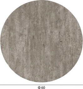 ΕΠΙΦΑΝΕΙΑ ΤΡΑΠΕΖΙΟΥ HPL ΣΤΡΟΓΓΥΛΗ HM5841.37 CONCRETE Φ60εκ.