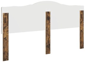 vidaXL Κεφαλάρι Καπνιστό Δρύς 140 cm Επεξεργασμένο ξύλο