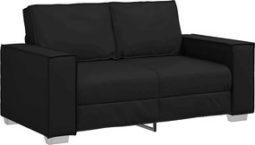 vidaXL Διθέσιος καναπές Μαύρο 160 cm Τεχνητό Δέρμα