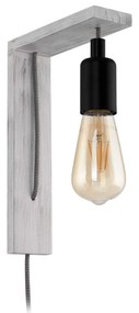Φωτιστικό Τοίχου - Απλίκα 97917 White-Black Tocopilla Eglo Ξύλο
