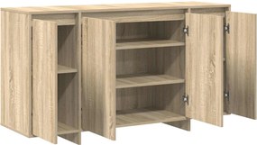 vidaXL Πλαϊνό γραφείο Δρύς Sonoma 135 x 41 x 75 εκ Επεξεργασμένο ξύλο