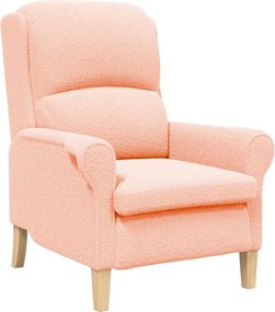 vidaXL Πολυθρόνα Ροζ Απαλό ύφασμα Sherpa