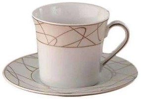 Φλυτζάνι Καφέ Planet 24.248.17 Multi Cryspo Trio Porcelain