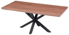 ΤΡΑΠΕΖΙ ΣΑΛΟΝΙΟΥ HM9470.02 MDF ΜΕ ΚΑΠΛΑΜΑ ΞΥΛΟΥ ΚΑΡΥΔΙΑΣ 120x60x45,5Υεκ.