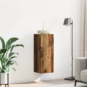 vidaXL Επιτοίχιο ντουλάπι Παλιό Ξύλο 34,5 x 34 x 90 εκ.