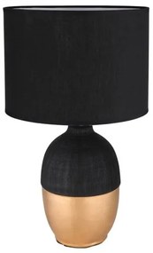 Επιτραπέζιο Φωτιστικό E14 Φ25 Valentino Globo Lighting-21627B-Μαύρο-Χρυσό 21627B