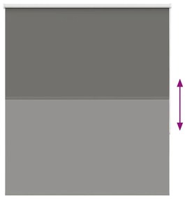 Roller Blind Blackout γκρί 130x175 cm Πλάτος υφάσματος 126,6cm - Γκρι