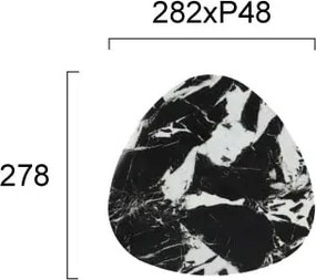 Απλίκα Τοίχου LED Viokef Rock Black 4293101