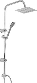 vidaXL Σετ Στήλης Ντους με Τηλέφωνο από Ανοξείδωτο Ατσάλι