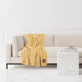 Κουβέρτα Καναπέ 3488 Fleece Ochre Greenwich Polo Club 130X170 130x170cm Πολυέστερ